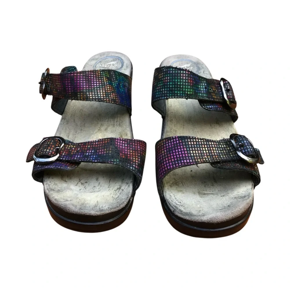 Dansko Leather Sophie Multicolor Sandals. Size 40 or US 9.5